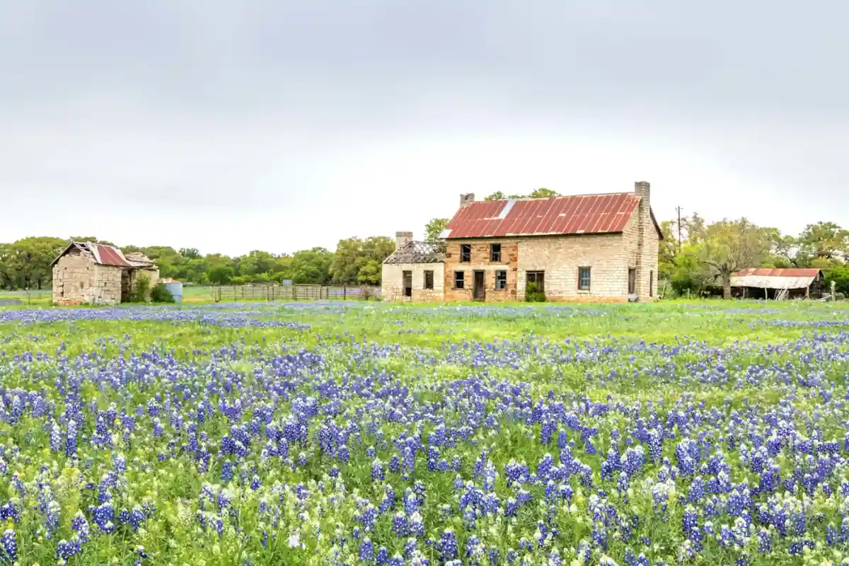 Historic Fredericksburg stone architecture in the Texas Hill Country
